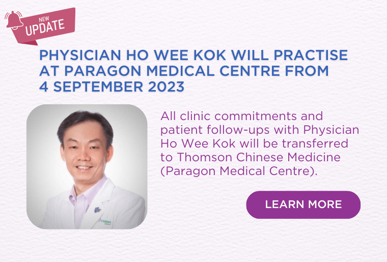 Blog image for Physician Ho Wee Kok will practise at Paragon Medical Centre from 4 Sept 2023